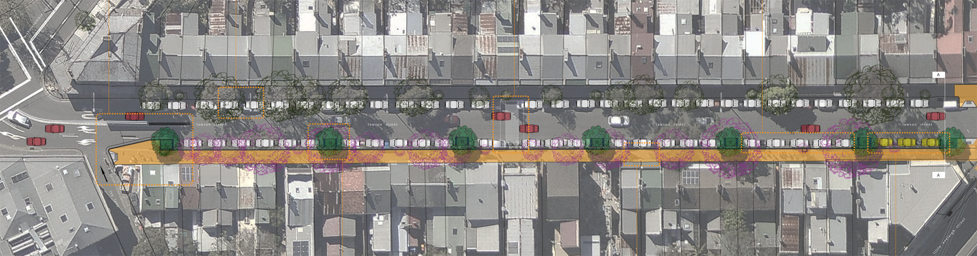Lawson St Cycleway and Footway