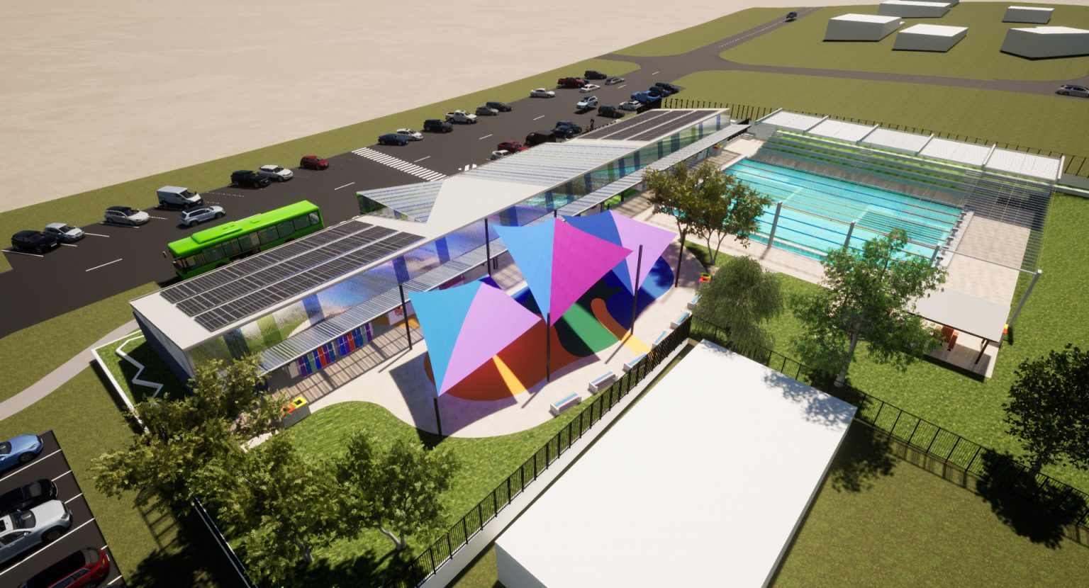 Woolgoolga Swimming Pool Upgrade View 3 Complete Urban